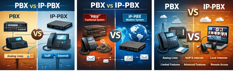 تفاوت PBX و IP-PBX چیست؟